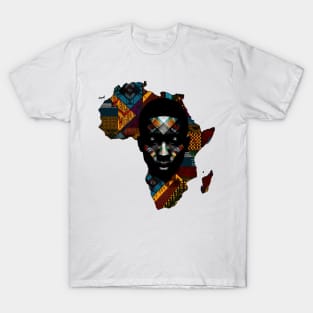 African Map Face T-Shirt